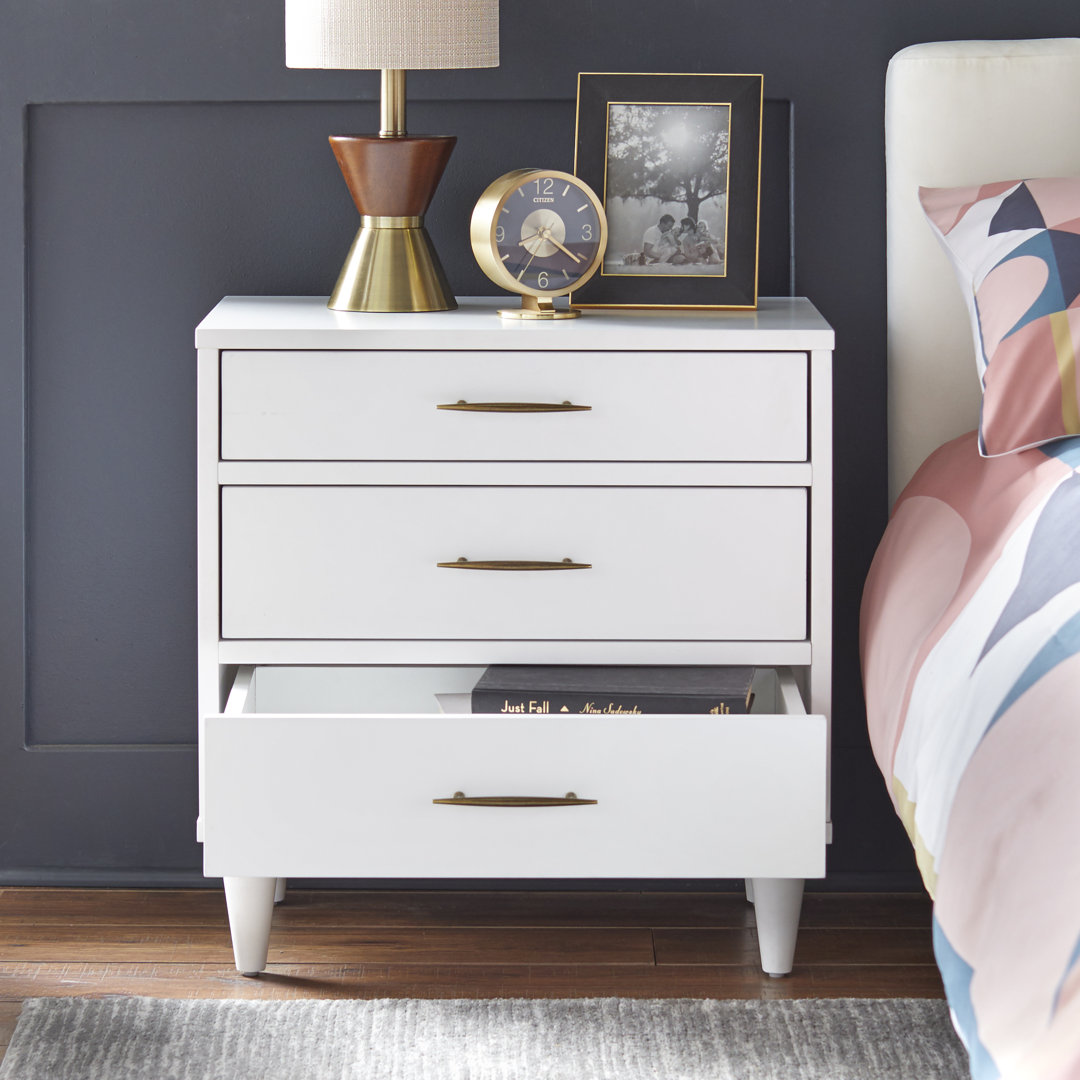 Afrida 3 Drawer Nightstand